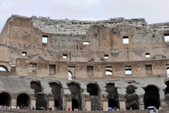 Colosseum, Colosseum, amphitheatre, built in 72 AD by Vespasian, Rome, Lazio, Italy, Exterior view