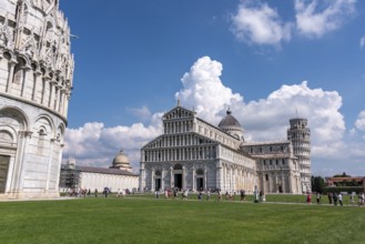 Cathedral, baptistery and famous leaning tower of Pisa, Italy