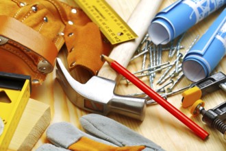 Building tools on wooden boards
