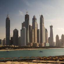 City panorama in Dubai in the Persian Gulf