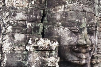 Buddhist gatekeepers, mystical, enchanted, close-ups, Khmer Kingdom, Theravada Buddhism, Unesco