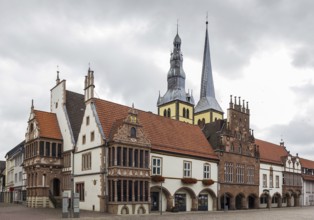 Facades of Lemgo town hall have maintained their appearance over the course of many hundreds of