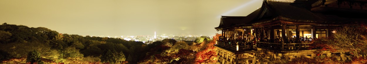Kiyomizu-dera temple in Kyoto during maple leaves festival in autumn, Kyoto