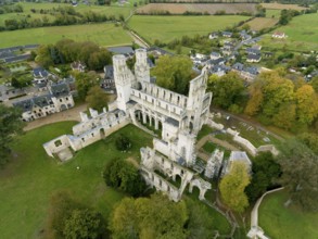 Abbey ruins, Jumieges, Seine-Maritime, Normandy, France