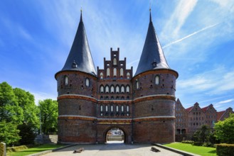The Holstentor in Lübeck as a landmark of the city