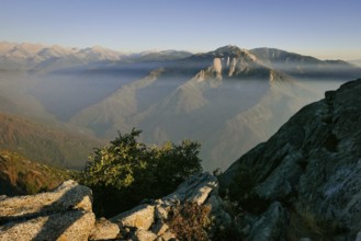 Moro Rock is a granite dome rock formation in Sequoia National Park, California, USA