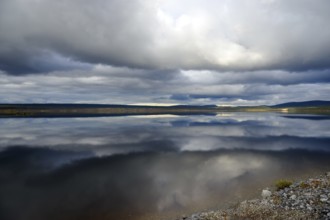 A lake at Meßlingen, in Sweden, in autumn