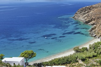 Levressos beach of Amorgos island in Cyclades, Greece
