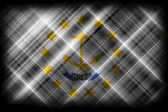 Rhode Island state flag, Rhode Island flag background modern flag