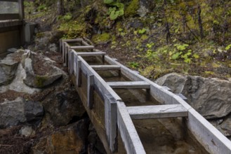 Suone, water channel, Grand Bisse de Saxon, La Tzoumaz, Riddes, Valais, Switzerland