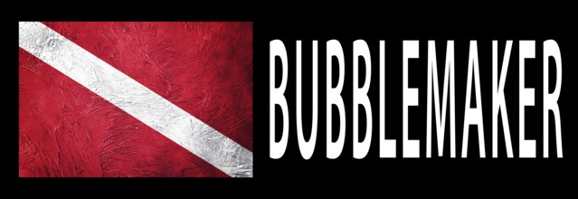 Bubblemaker young diver, Diver Down Flag, Scuba flag, Scuba Diving