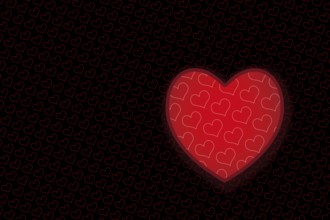 Elegant decorative heart pattern design for fabric, wallpaper, gift paper, banner, cover, poster,