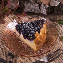 Cheesecake blueberries