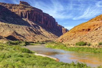 Utah Red Sandstones and Colorado River. The grandiose landscapes of America
