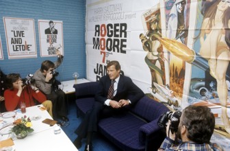 Sir Roger Moore, 1927-2017 during a media event in connection with the swedish premiere of the