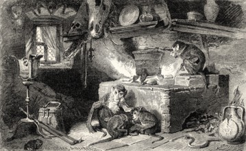 Witches' Kitchen, first part of the tragic play Faust by Johann Wolfgang von Goethe