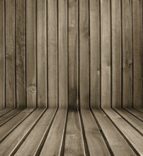 Colorful wooden wall