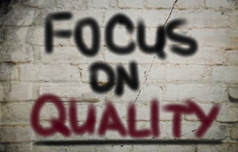 Focus On Quality Concept