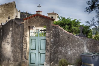 Entrance to a cemetery in Contignac, southern France 2017