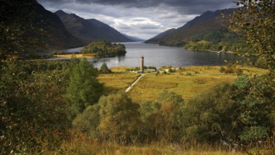 Europe, Scotland, Great Britain, England, Landscape, Glenfinnan Monument, Glenfinnan
