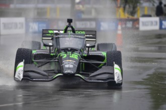 INDYCAR Series driver, AGUSTIN HUGO CANAPINO (R) (78) of Arrecifes, Argentina, travels through the