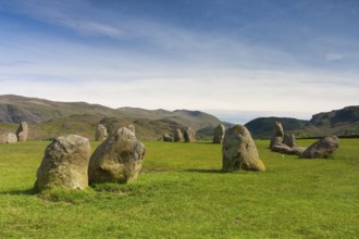 Castlerigg Stones Circle, famous mystic place in Keswick, Great Britain