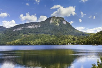 Landscape with Altaussee lake in Styria, Austria