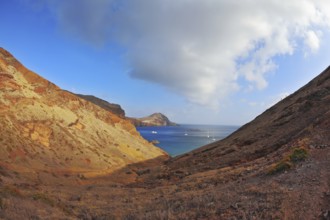 Madeira. The picturesque rocky coastline in the eastern part of the island