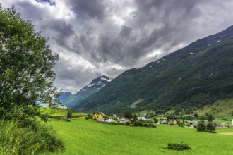 Beautiful landscape in central Norway in summertime is a popular holiday destination. Beautiful