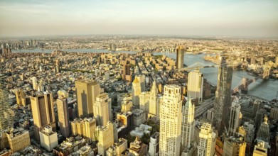 An image of Manhattan New York from above