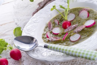 Green radish soup