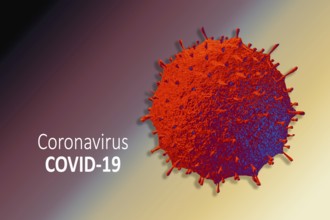 Coronavirus danger and public health risk. Coronaviruses pandemic outbreak background