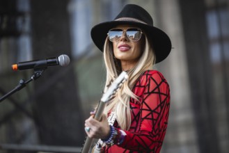 WROCLAW, POLAND - MAY 1, 2025: World Guitar Record concert, 8122 participants played Jimi Hendrix's