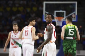 Samokov, Bulgaria - 1 July, 2022: Dee Bost from Bulgaria is seen in action during the FIBA