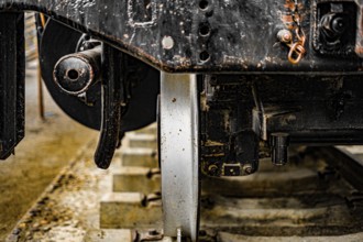 Steam locomotive of the machine room. Shooting Location: Tokyo metropolitan area