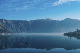 Kotor Bay in Montenegro. Mountains, canyons sea