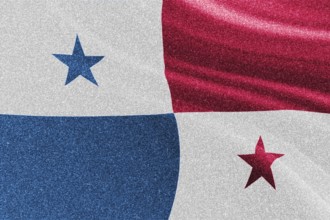 Panama glitter flag, national flag, glittering flag sparkle background