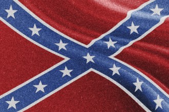 Confederate glitter flag, national flag, glittering flag sparkle background