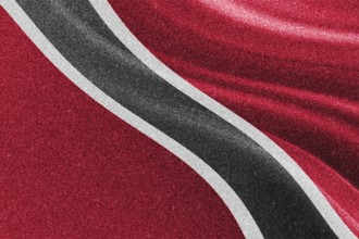 Trinidad and Tobago glitter flag, national flag, glittering flag sparkle background