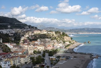 Beautiful view on Vietri Sul Mare at the Amalfi Coast, Southern Italy