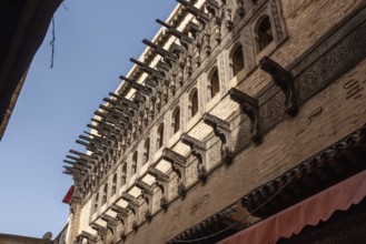 Famous water clock Dar Al-Magana in the medina of Fes, a former old engineering masterpiece,