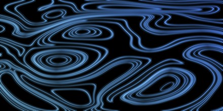 Neon Glow blue lines on a dark background, Glowing background