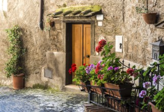 Traditional Italian homes. Old buildings