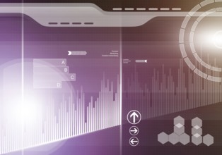 Digital background image with graphs and diagrams