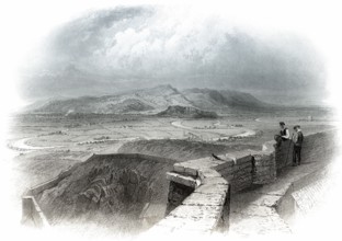 Blick von Stirling Castle, die Schlacht von Stirling