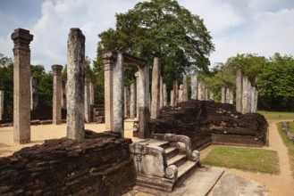 Polonnaruwa - the ruins of an ancient temple, traces of an ancient highly developed civilization.