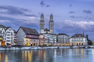Grossmunster is a Romanesque Protestant church in Zurich, Switzerland