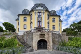 A view of the park and the Dornburg castles near Jena in Thuringia in summer