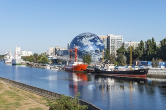 Kaliningrad, Russia, September 29, 2020. Museum display ship. An exhibit of the. Embankment of the