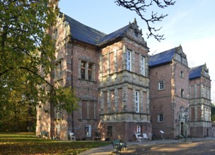 Historical Castle Erbhof in the Town Thedinghausen, Lower Saxony, Germany